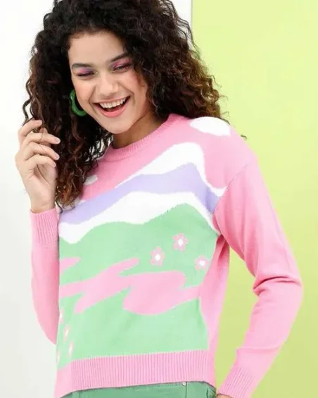 Pullover di lana da donna
