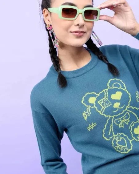 Pullover di lana da donna
