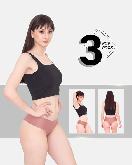 Slip hipster da donna in nylon ed elastan - Confezione da 3