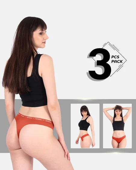 Slip brasiliano in cotone ed elastan – Confezione da 3