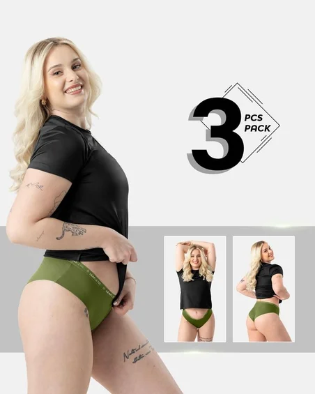 Slip hipster da donna in cotone ed elastan - confezione da 3