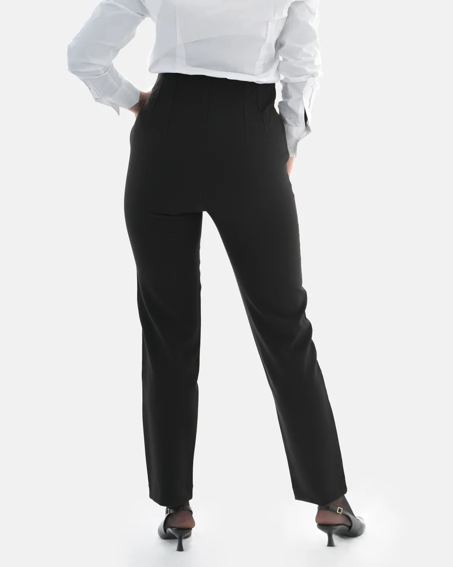 Image 5 of - ladieshighwaisttrouserwhite5jpg
