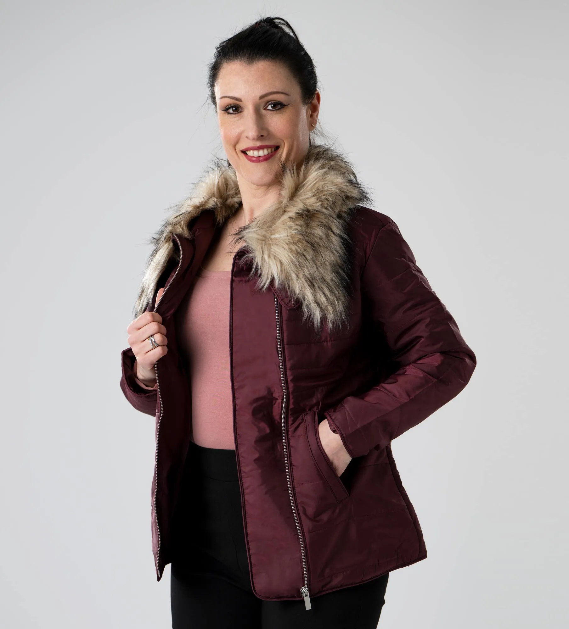 Giacca in pelle da donna