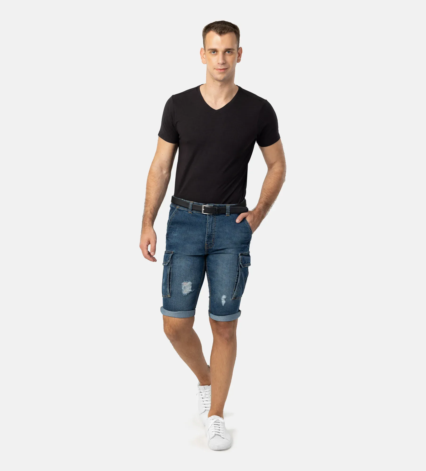 Pantaloncini di jeans da uomo