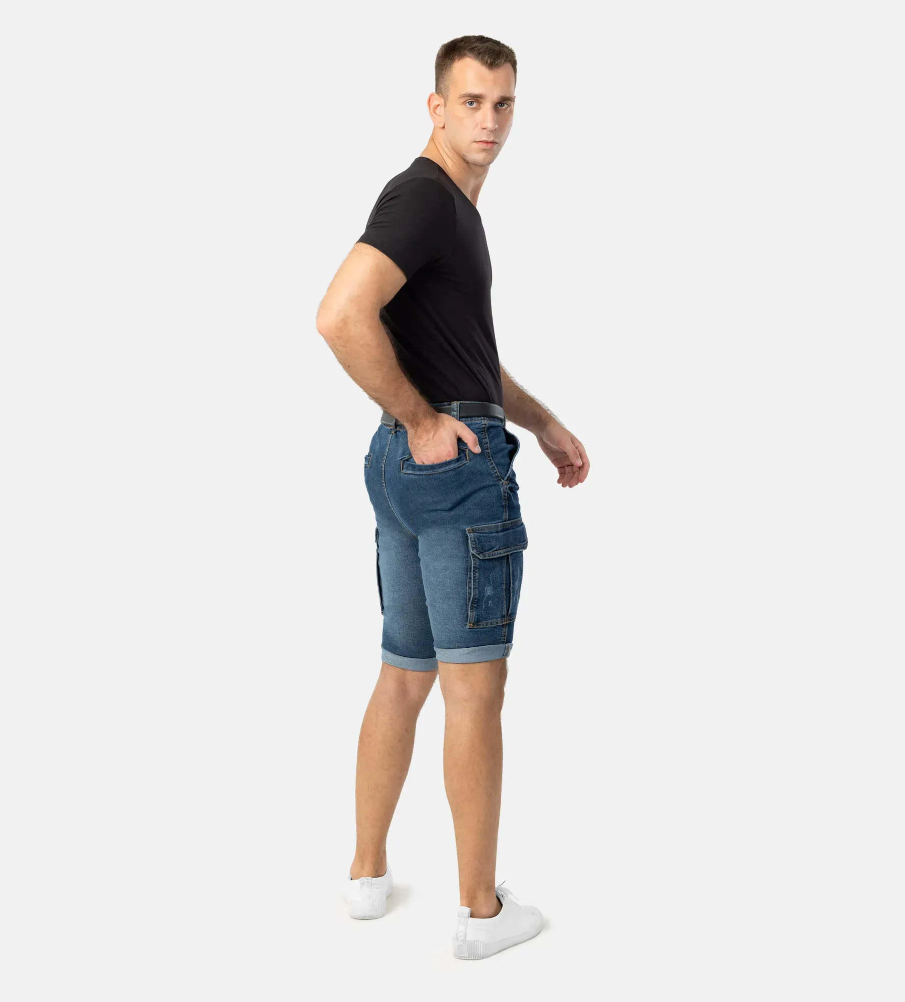 Pantaloncini di jeans da uomo