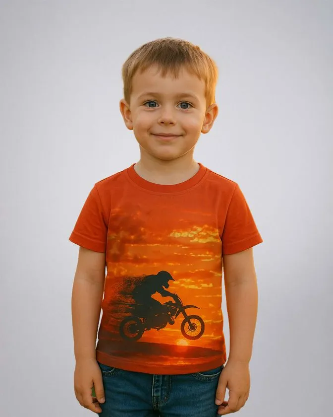 T-shirt stampata per ragazzi