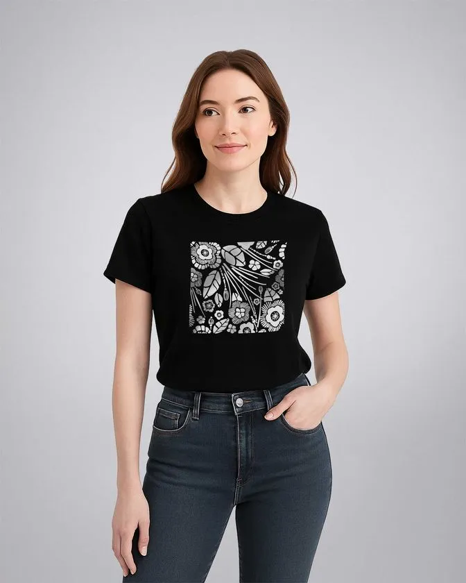 T-shirt donna con stampa