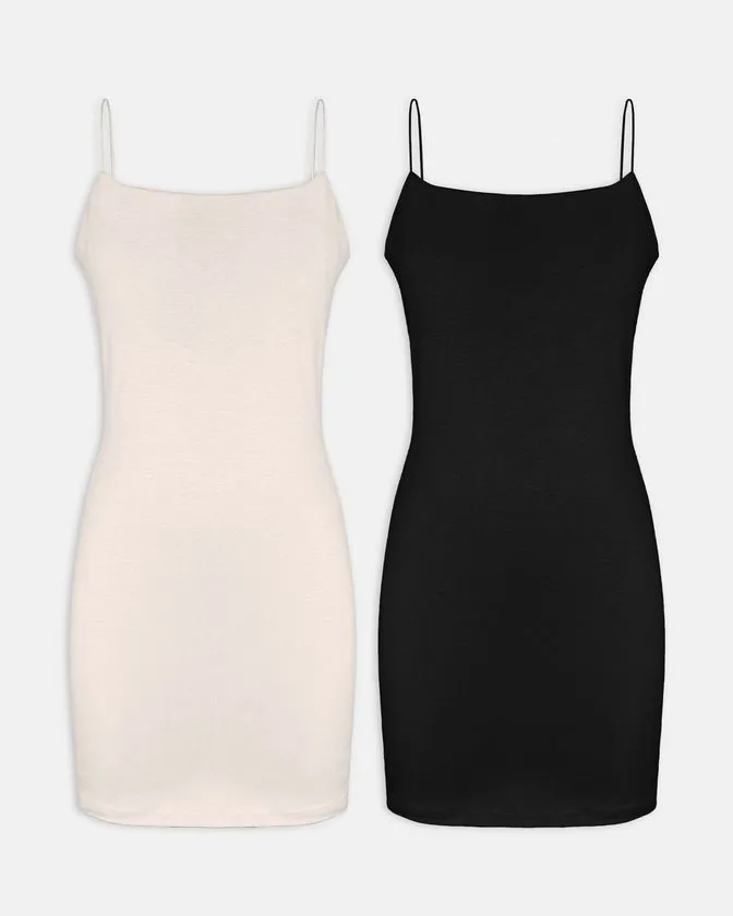 Bodycon vestiti lunghi da donna - Confezione da 2