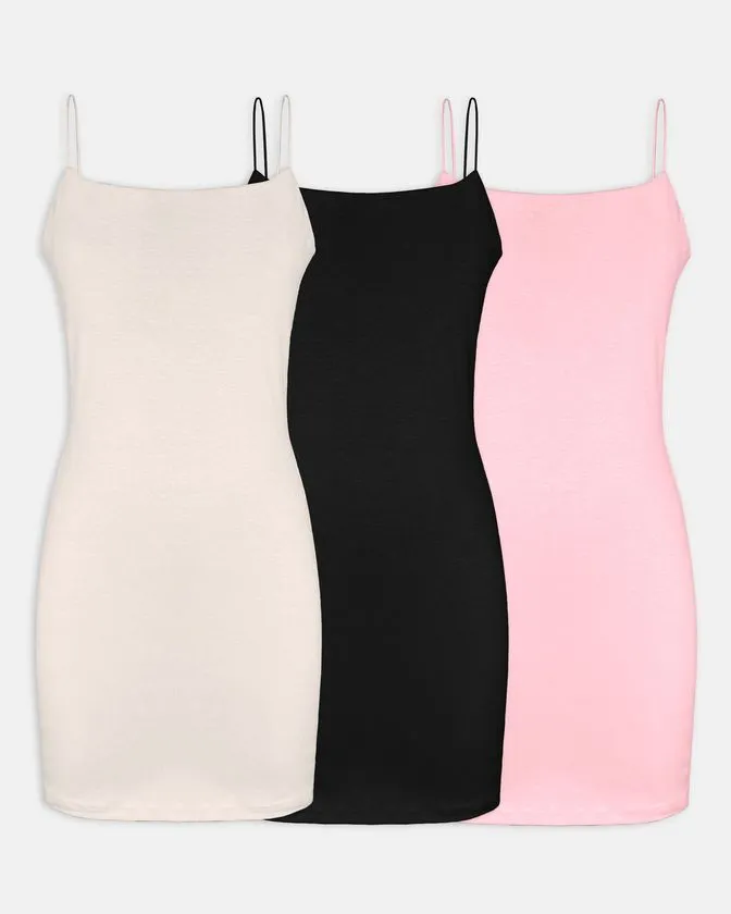 Bodycon vestiti lunghi da donna - Confezione da 3