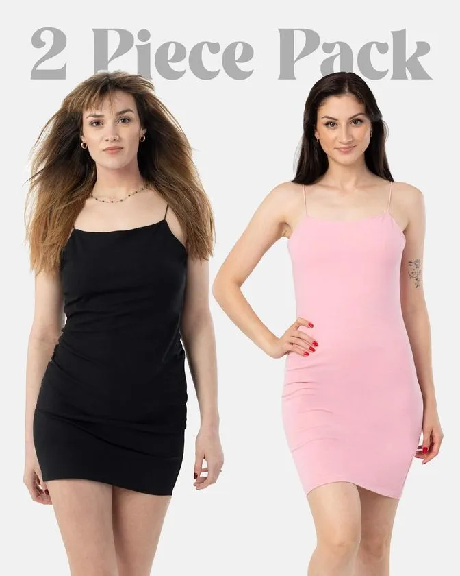 Bodycon vestiti lunghi da donna - Confezione da 2