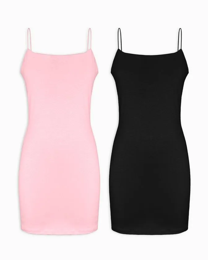 Bodycon vestiti lunghi da donna - Confezione da 2