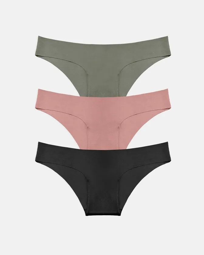 Slip hipster da donna in nylon ed elastan - Confezione da 3