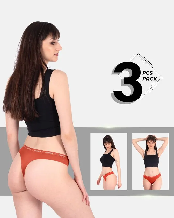 Slip brasiliano in cotone ed elastan – Confezione da 3