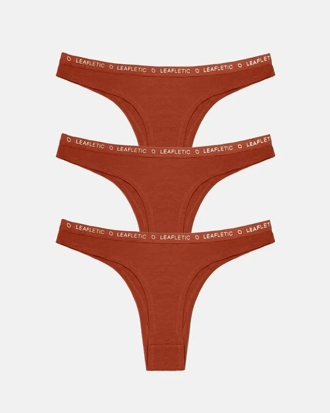 Slip brasiliano in cotone ed elastan – Confezione da 3