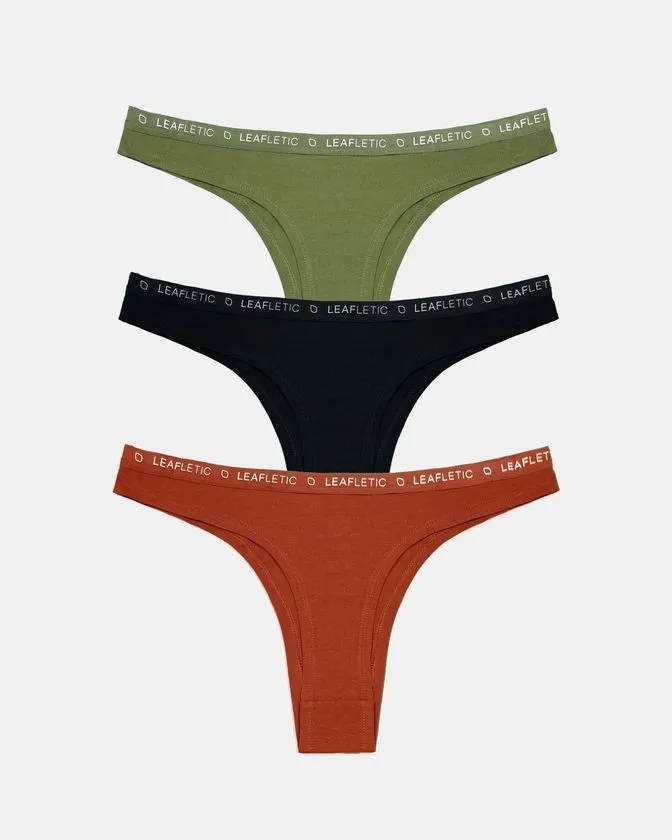 Slip brasiliano in cotone ed elastan – Confezione da 3
