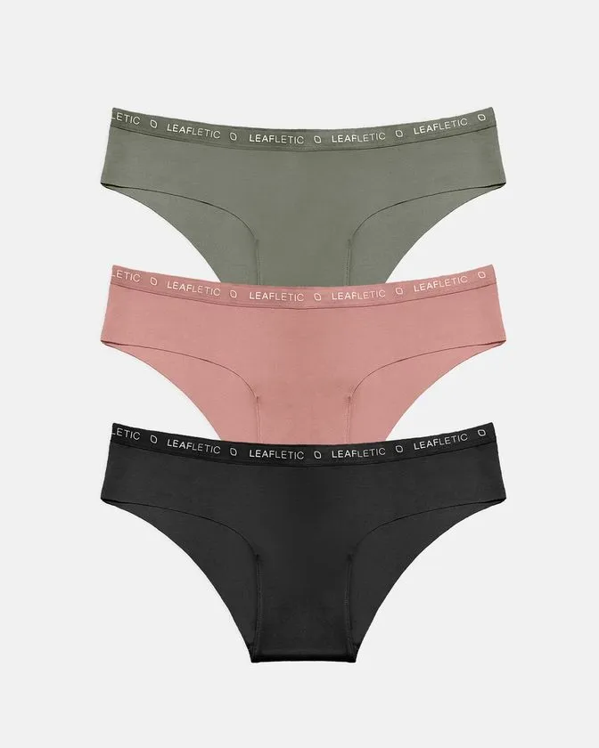 Slip hipster da donna in nylon ed elastan - Confezione da 3